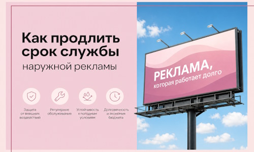 Как продлить срок службы наружной рекламы в  Энгельсе