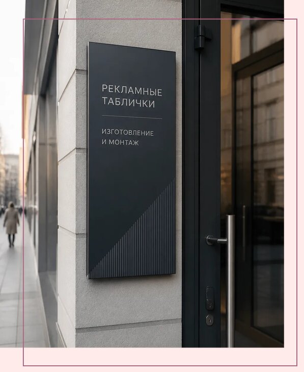 Рекламные таблички в Энгельсе по цене от 4797 р. | Аванза-Энг