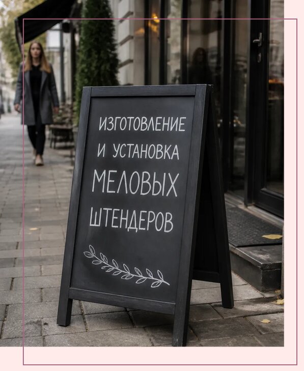 Меловые штендеры в Энгельсе по цене от 6928 р. | Аванза-Энг